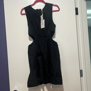Adorable NWT WAYF size small cut out black dress